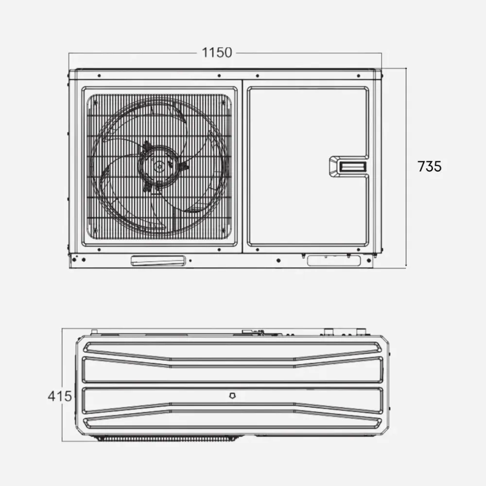 Versati IV MB 14 kW Monophasé - Pompe à chaleur Gree