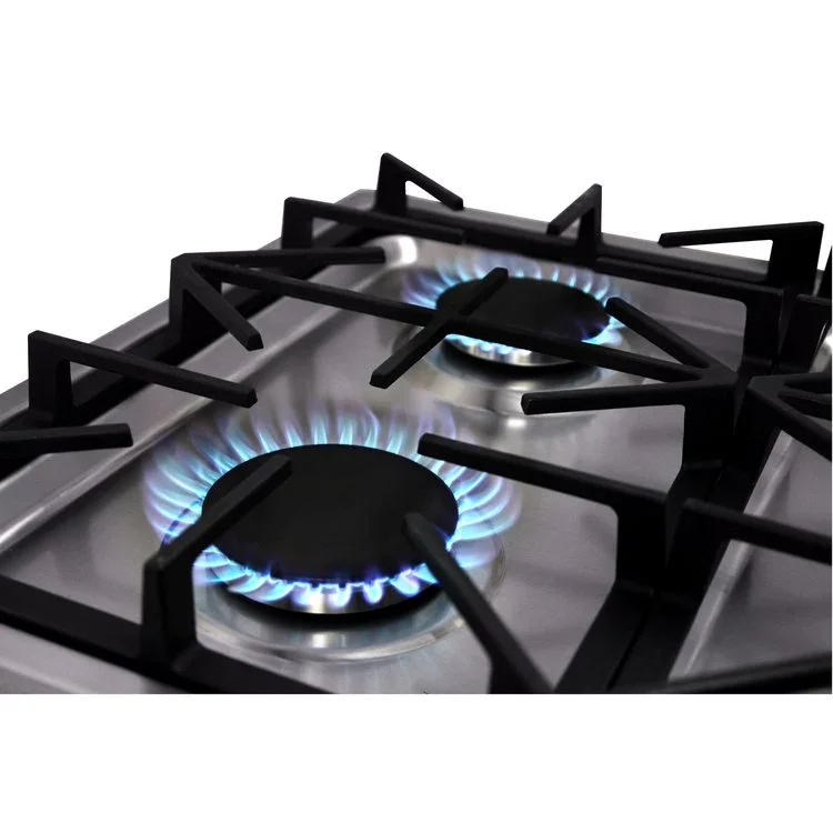 Table de cuisson à gaz professionnelle en acier inoxydable Vesta Vermont 36 po