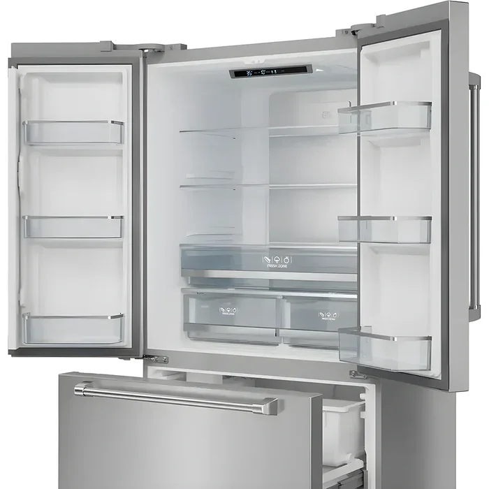 Vesta Yukon : Réfrigérateur à portes françaises en acier inoxydable de 91 cm (36 po) de profondeur comptoir avec congélate...