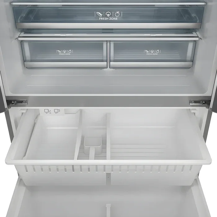 Vesta Yukon : Réfrigérateur à portes françaises en acier inoxydable de 91 cm (36 po) de profondeur comptoir avec congélate...