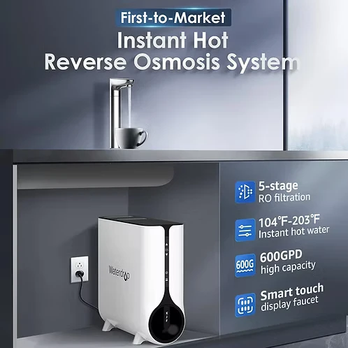 Waterdrop K6 : système d'osmose inverse 2 en 1 et distributeur d'eau chaude instantanée Water Drop