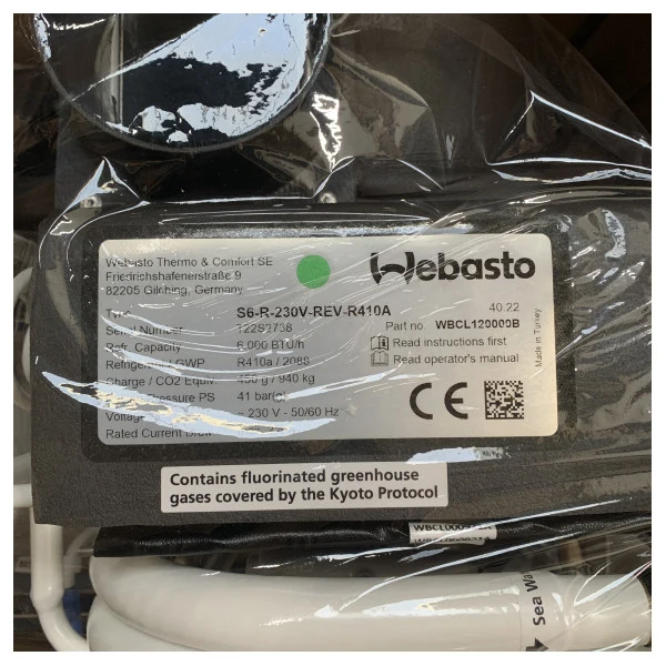 Webasto S6 6000 BTU BlueCool autonome Semel Air Climinging 230V - WBCL120000B