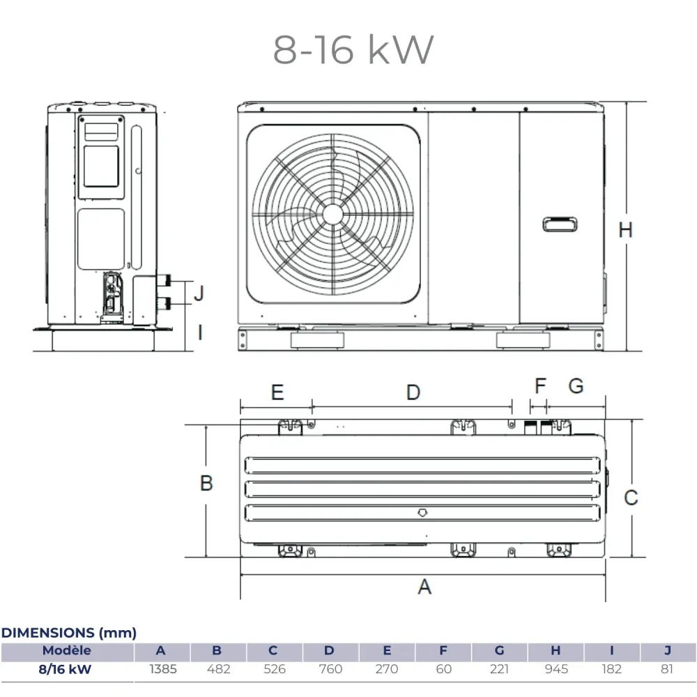 WELLEA M HT R290 - 12kW Monophasé
