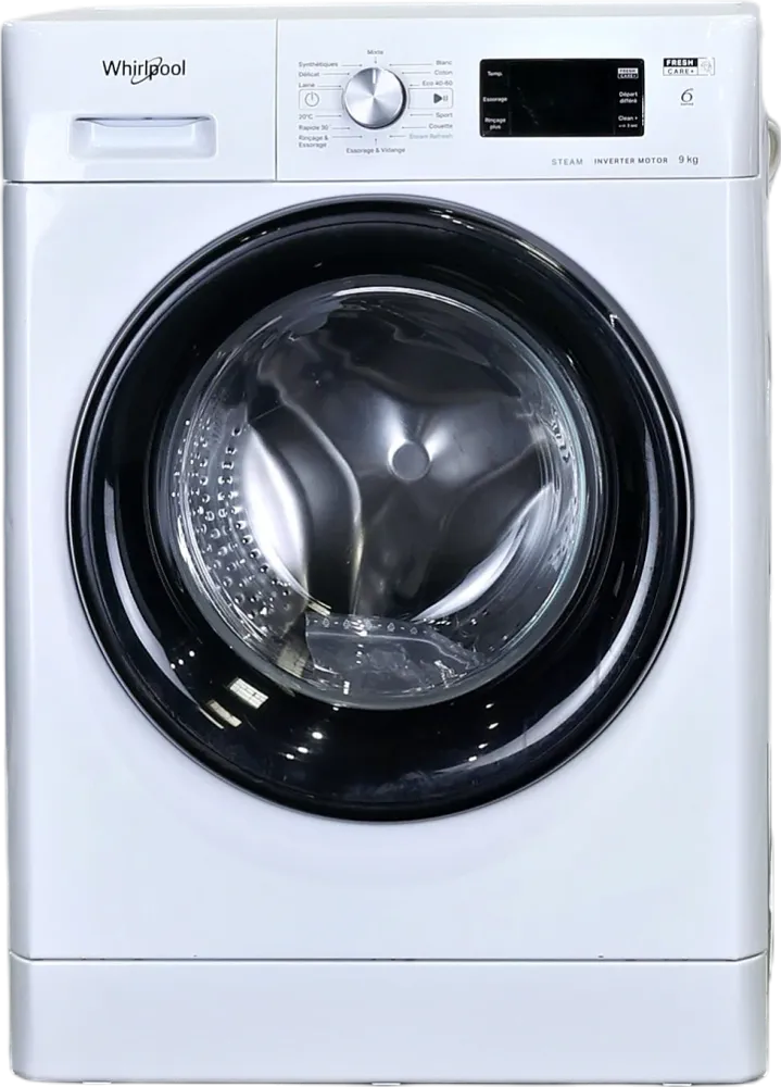 Lave-linge Hublot 9 kg Reconditionné WHIRLPOOL FFBP9469BVFR