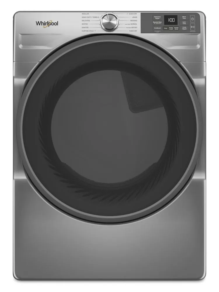 Whirlpool 7.4 Cu. Ft. Smart Gas Dryer Wrinkle Shield™ - Radiant Silver - WGD5720RR | Sécheuse à gaz intelligente Whirlpool...