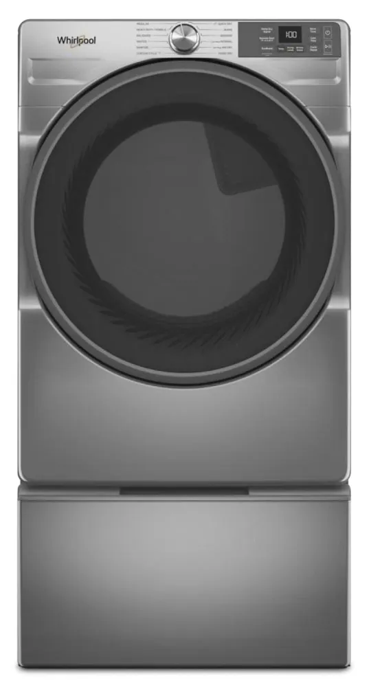 Whirlpool 7.4 Cu. Ft. Smart Gas Dryer Wrinkle Shield™ - Radiant Silver - WGD5720RR | Sécheuse à gaz intelligente Whirlpool...