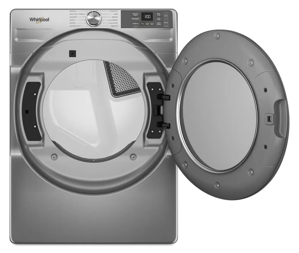 Whirlpool 7.4 Cu. Ft. Smart Gas Dryer Wrinkle Shield™ - Radiant Silver - WGD5720RR | Sécheuse à gaz intelligente Whirlpool...