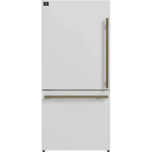 Combiné Intégrable Forno Réfrigérateur à congélateur inférieur à profondeur de comptoir de 31 pouces, 17,2 pi. cu. avec ma...