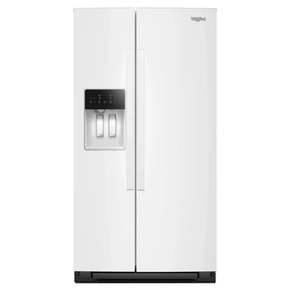 Congélateur armoire Whirlpool Réfrigérateur côte-à-côte de 36 pouces, 28 pi. cu. avec distributeur d'eau et de glace WRSF5...