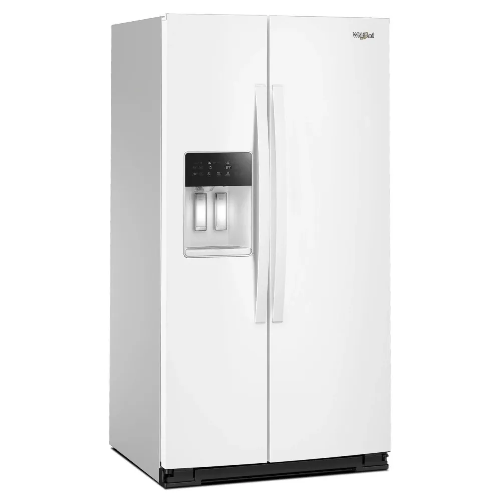 Congélateur armoire Whirlpool Réfrigérateur côte-à-côte de 36 pouces, 28 pi. cu. avec distributeur d'eau et de glace WRSF5...