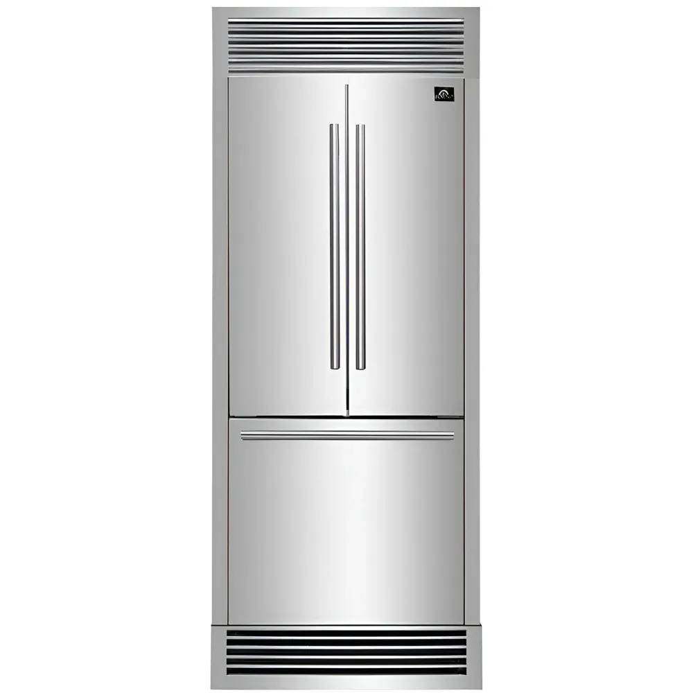 Congélateur Professionnel Forno Réfrigérateur trois portes avec porte à deux battans de 17,48 pi. cu. FFFFD1974-35SG