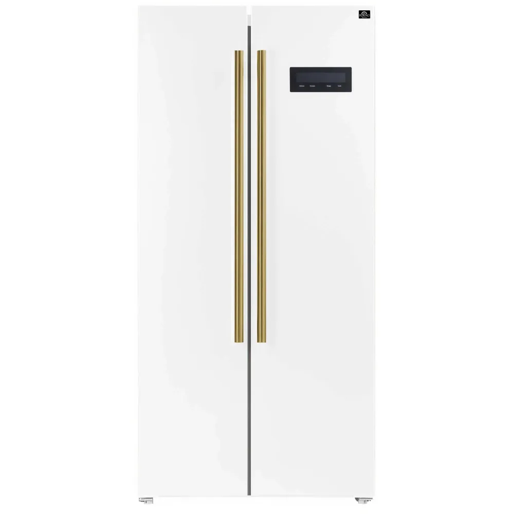 Forno Réfrigérateur côte-à-côte amovible de 33 po., 15.6 pi.cu. avec affichage DEL sur la porte FFRBI1805-33WHT (Climatiqu...