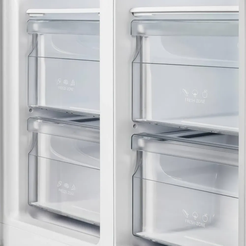 Forno Réfrigérateur côte-à-côte amovible de 33 po., 15.6 pi.cu. avec affichage DEL sur la porte FFRBI1805-33WHT (Climatiqu...