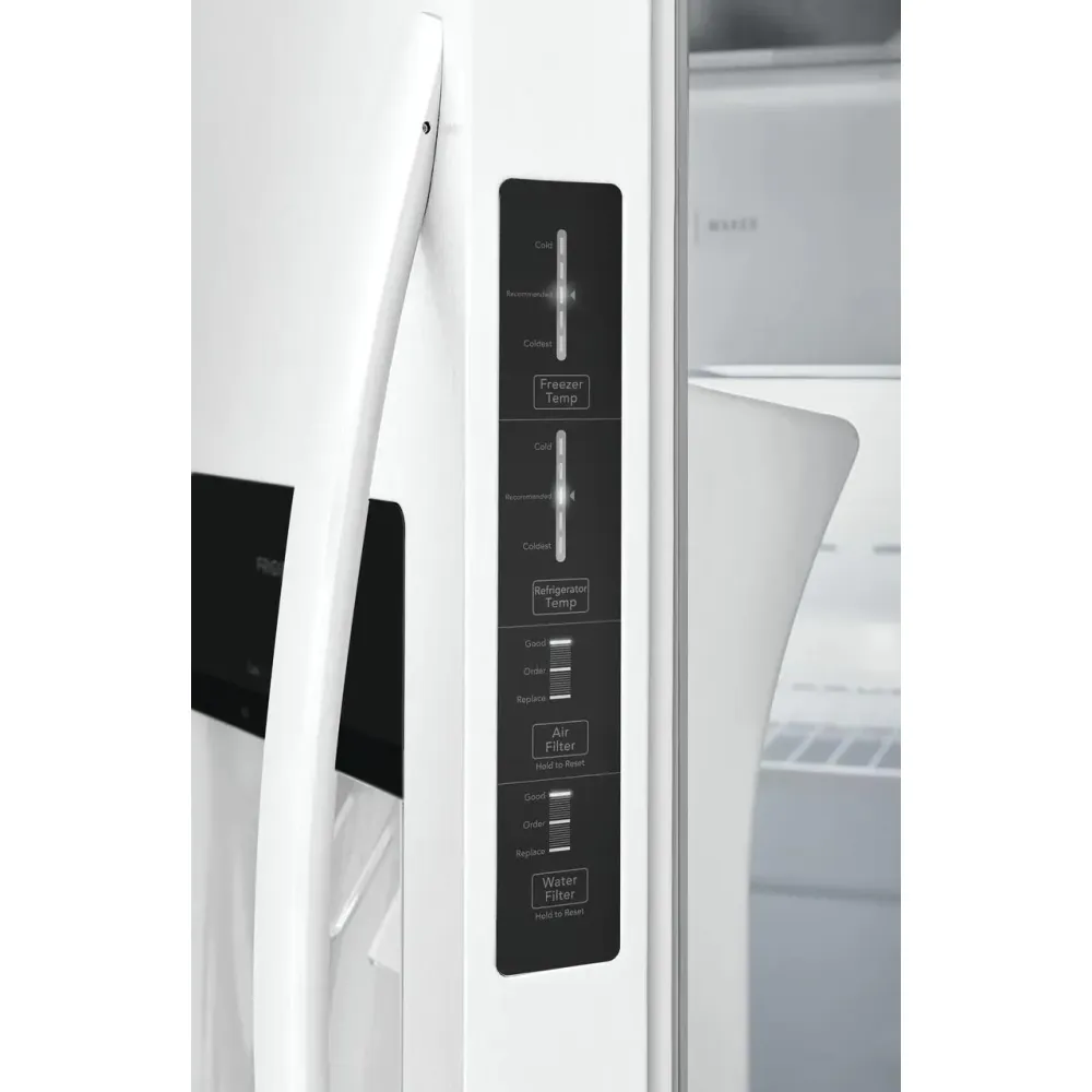 Frigidaire Réfrigérateur côte-à-côte amovible de 33 po., 22,2 pi.cu. avec système distributeur d'eau et de glaçons FRSS232...