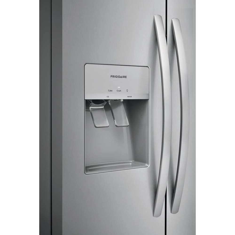 Frigidaire Réfrigérateur côte-à-côte amovible de 36 po., 25,6 pi.cu. avec système distributeur d'eau et de glaçons FRSS262...