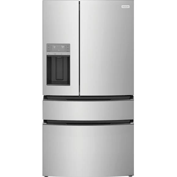 Frigidaire Réfrigérateur quatre portes avec porte à deux battants de 36 pouces, 26,3 pi. cu. avec machine à glaçons et eau...