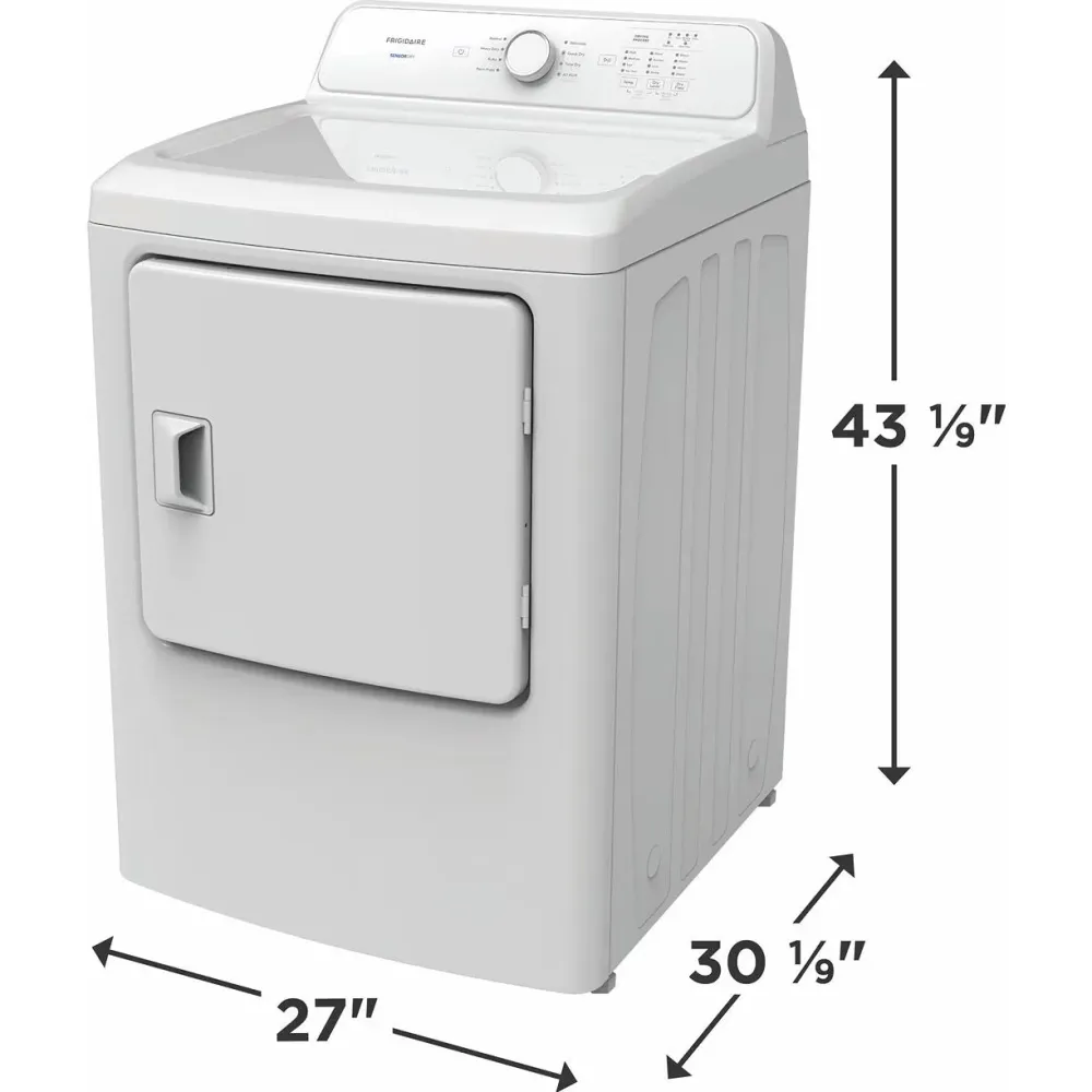 Frigidaire Sécheuse électrique de 7 pi. cu. FLVE700CAW pour Grandes Familles