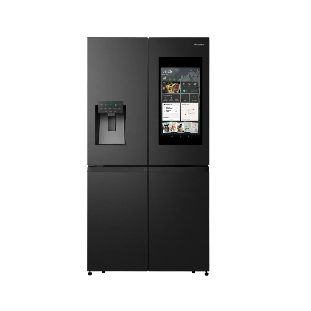 Hisense 536L Four Door Water Dispenser Fridge Noir jais