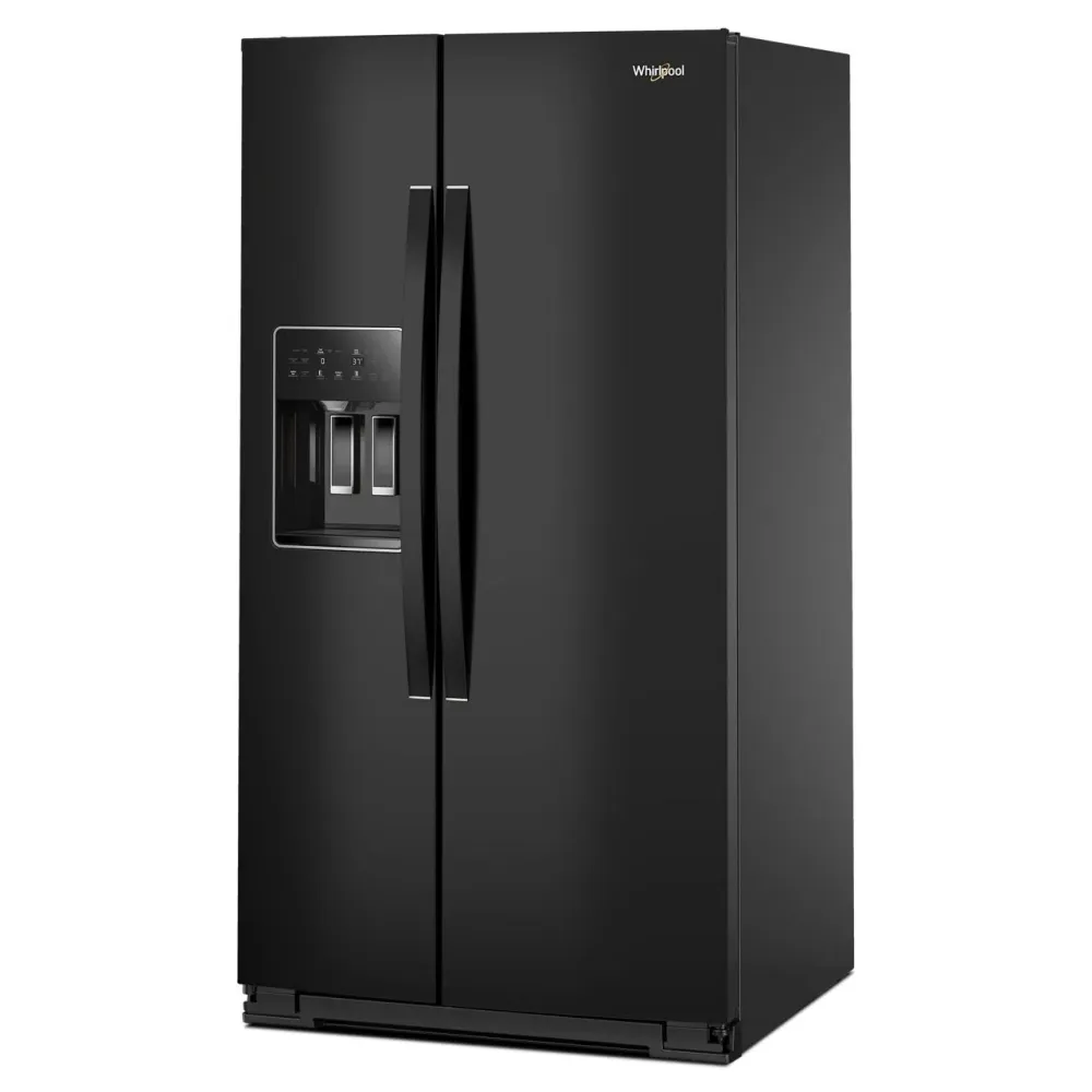 Whirlpool Réfrigérateur côte-à-côte de 36 pouces, 28 pi. cu. avec distributeur d'eau et de glace WRSF5536RV pour Grandes F...