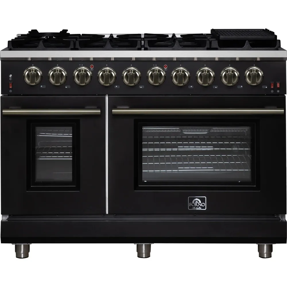 Électrique Haute Performance Forno Cuisinière à gaz autoportante Massimo 48 po FFSGS6239-48BLK