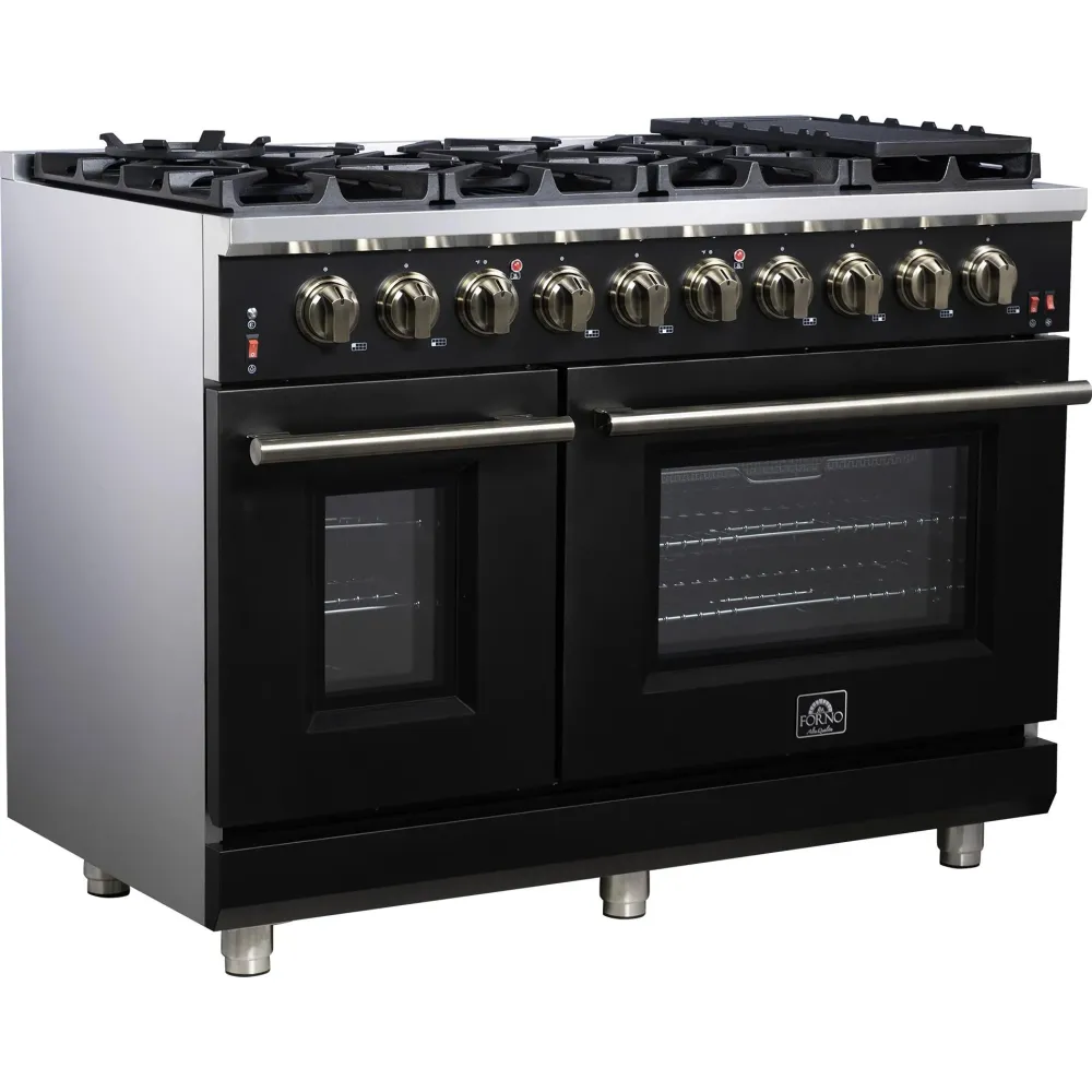 Électrique Haute Performance Forno Cuisinière à gaz autoportante Massimo 48 po FFSGS6239-48BLK