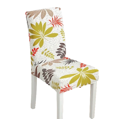 Housse de chaise Florale Jaune 1001 Housses