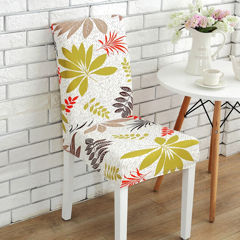 Housse de chaise Florale Jaune 1001 Housses