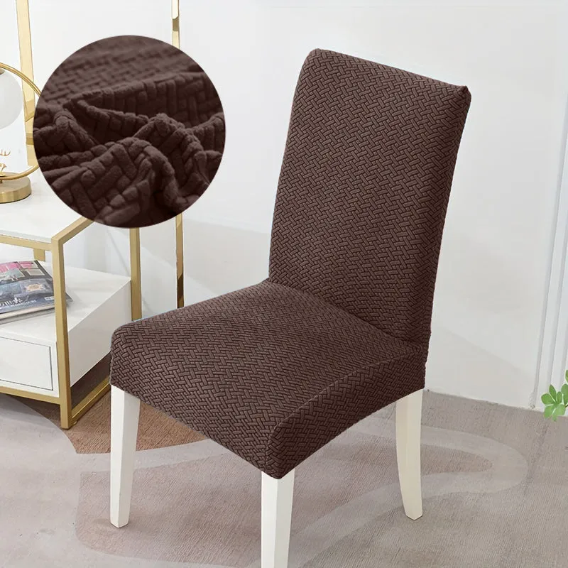 Housse de chaise en Jacquard Café 1001 Housses