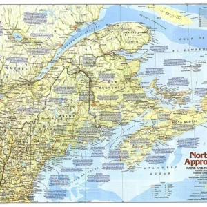 1985 Approches Nord du Maine aux Maritimes (carte)