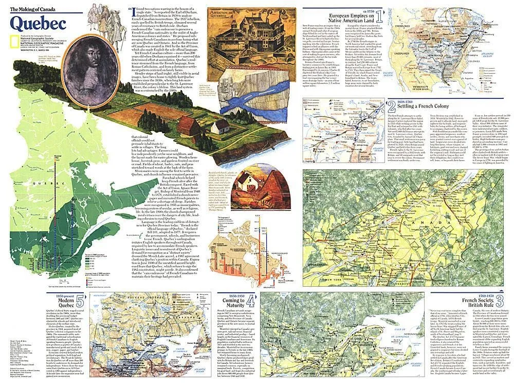 1991 La création du Canada, thème du Québec