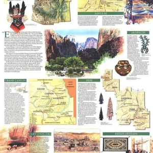 1992 Sud-Ouest, Carte des États-Unis, Terre de ciel ouvert