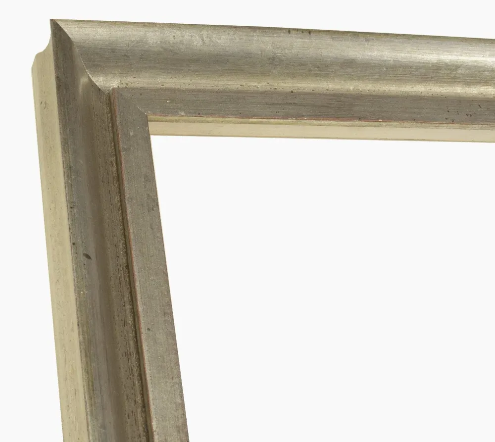 229.011 cadre en bois à la feuille d'argent mesure de profil 45x45 mm