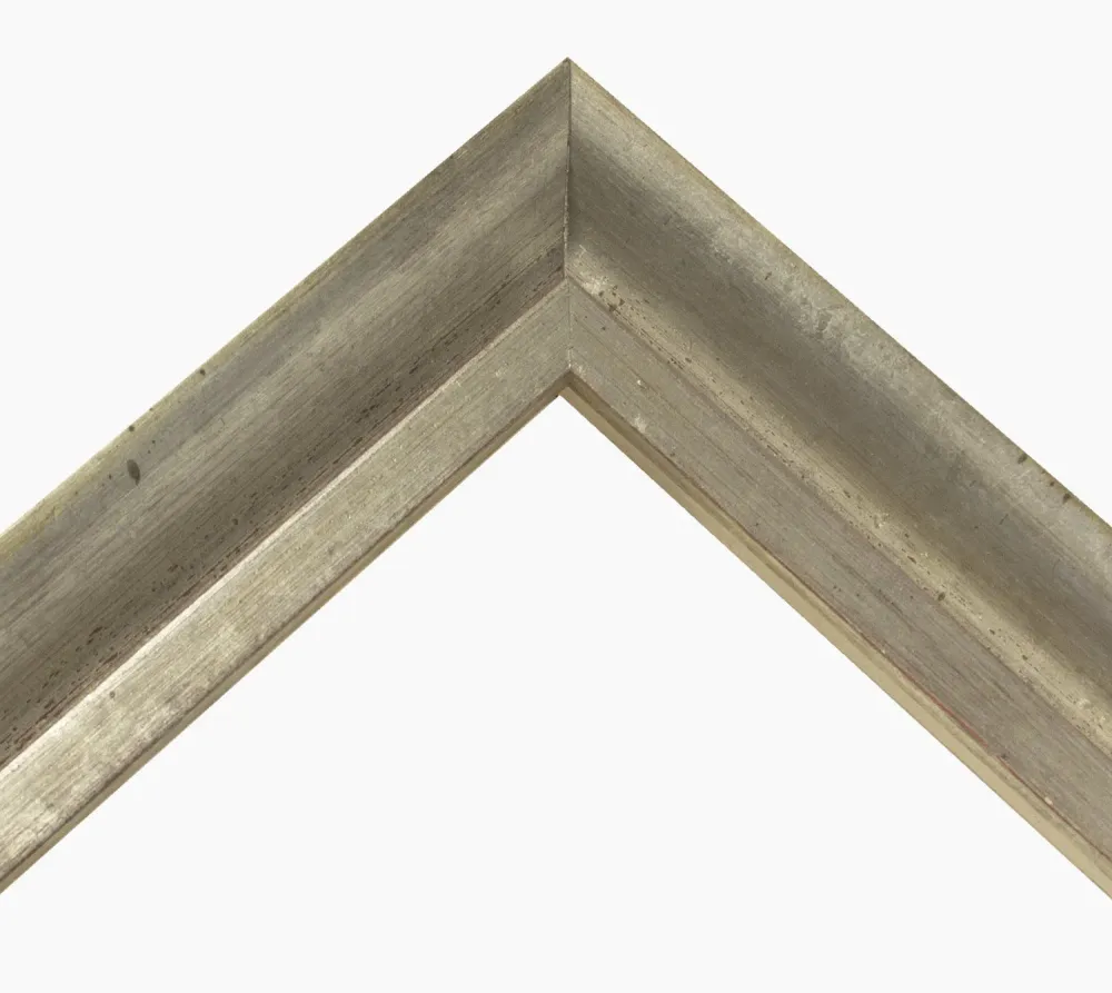229.011 cadre en bois à la feuille d'argent mesure de profil 45x45 mm