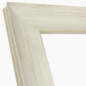 299.915 cadre en bois à fond ocre blanc mesure de profil 70x33 mm