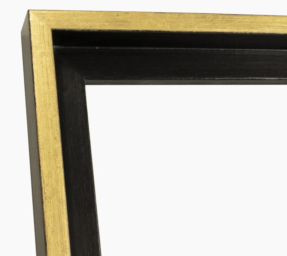 305.7601 cadre en bois noir et or mesure de profil 40x35 mm