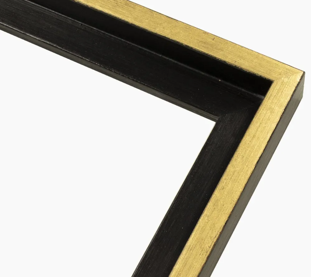 305.7601 cadre en bois noir et or mesure de profil 40x35 mm