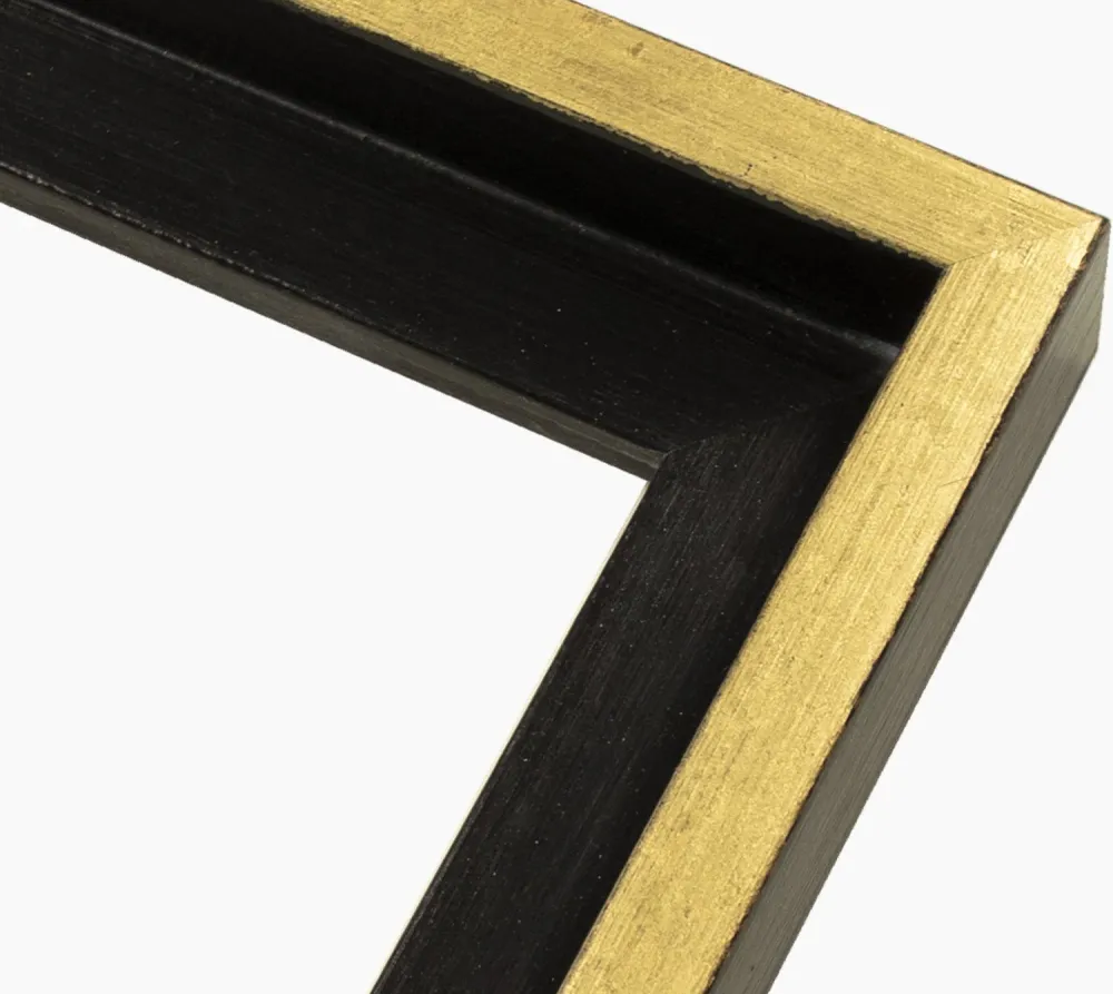 305.7601 cadre en bois noir et or mesure de profil 40x35 mm