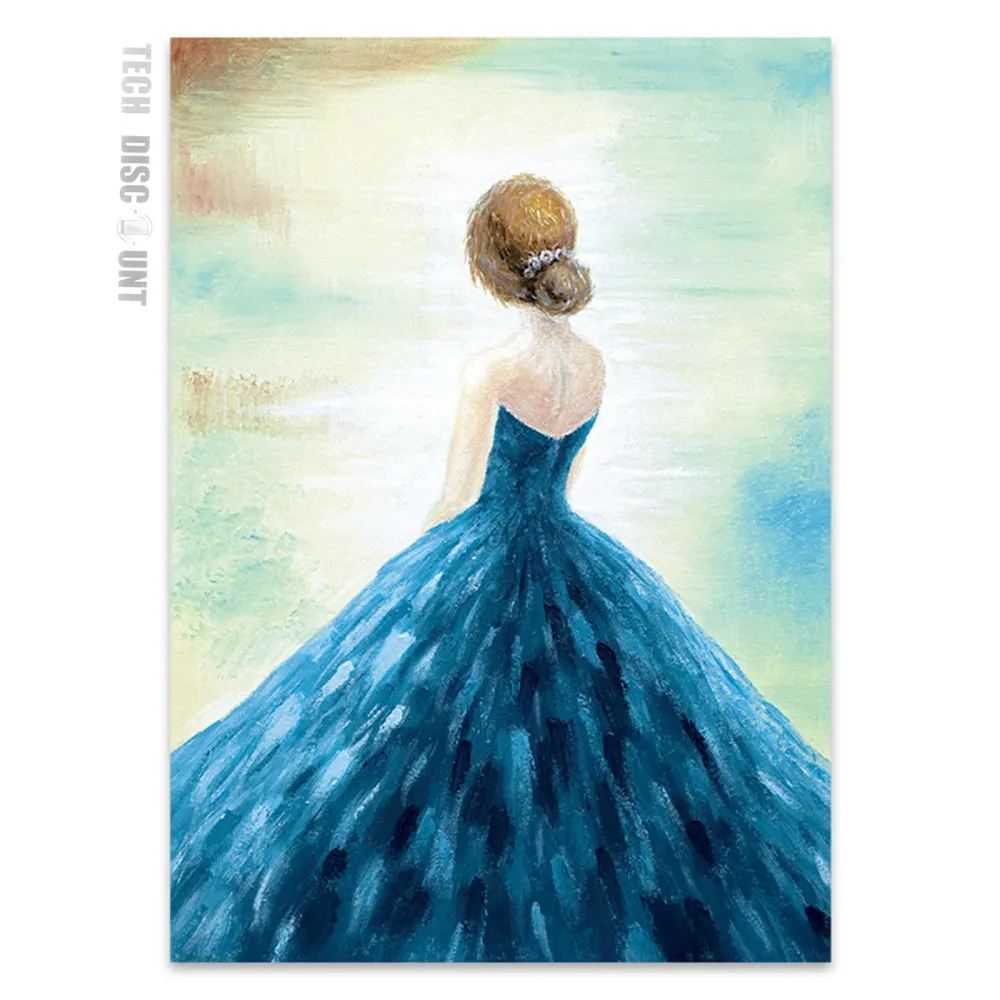 TD® 50X70CM canapé fond décoration murale peinture salon peinture haut de gamme décoratif femme peinture à l'huile