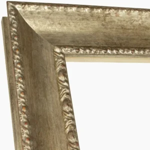 620.231 cadre en bois à la feuille d'argent antique mesure de profil 65x48 mm