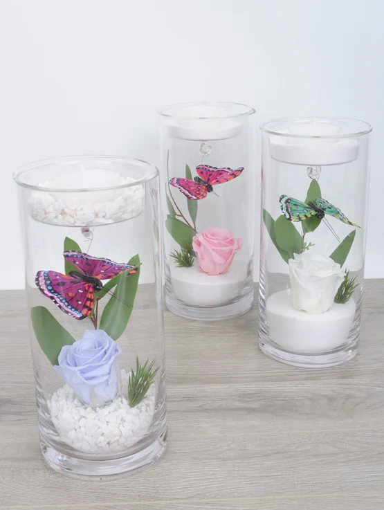 Rose Éternelle Lumière Pour La Fête Des Mères À la Boîte à Fleurs