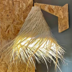 ABAT-JOUR EN FIBRE DE PALMIER, SUSPENDRE 30 cm