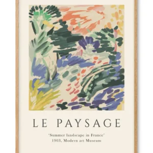 Affiche 50x70 - Le Paysage - Exhibition Art