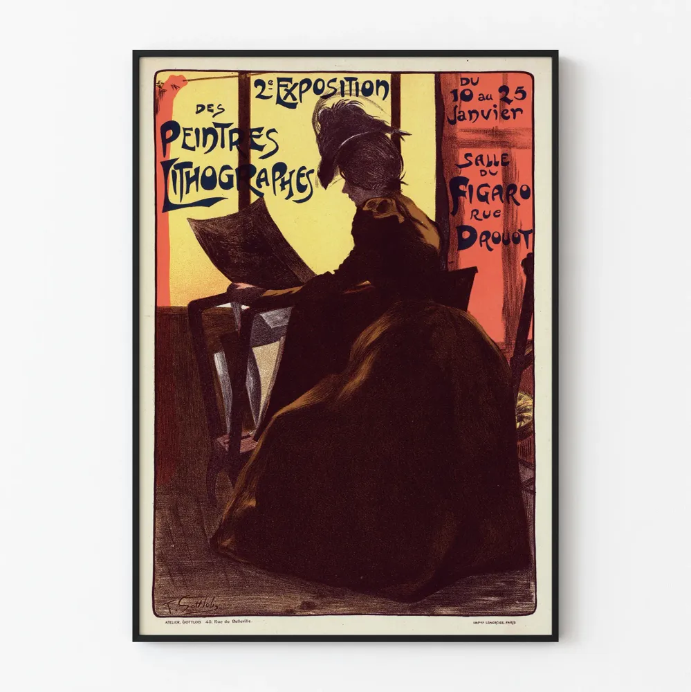 Affiche ancienne exposition des peintres lithographes