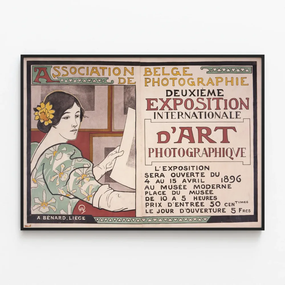 Affiche ancienne exposition internationale d'art photographique
