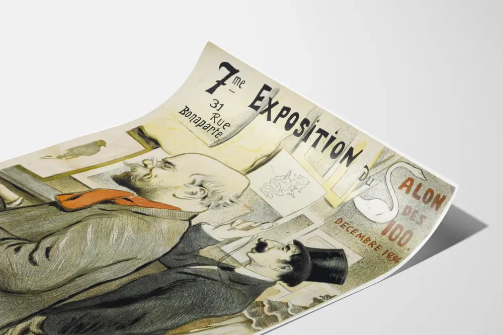 Affiche ancienne 7e Exposition du Salon des 100, Paris 1894
