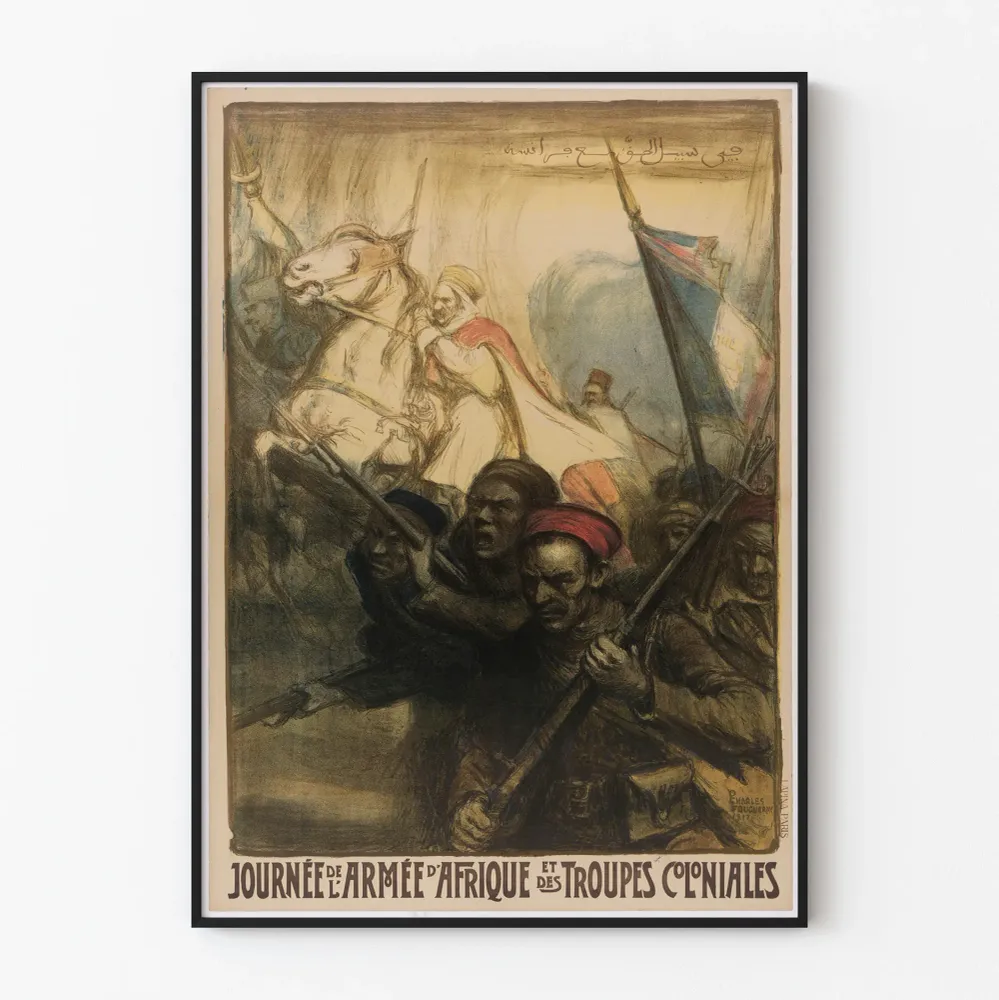 Affiche ancienne Journée de l'Armée d'Afrique et des Troupes Coloniales