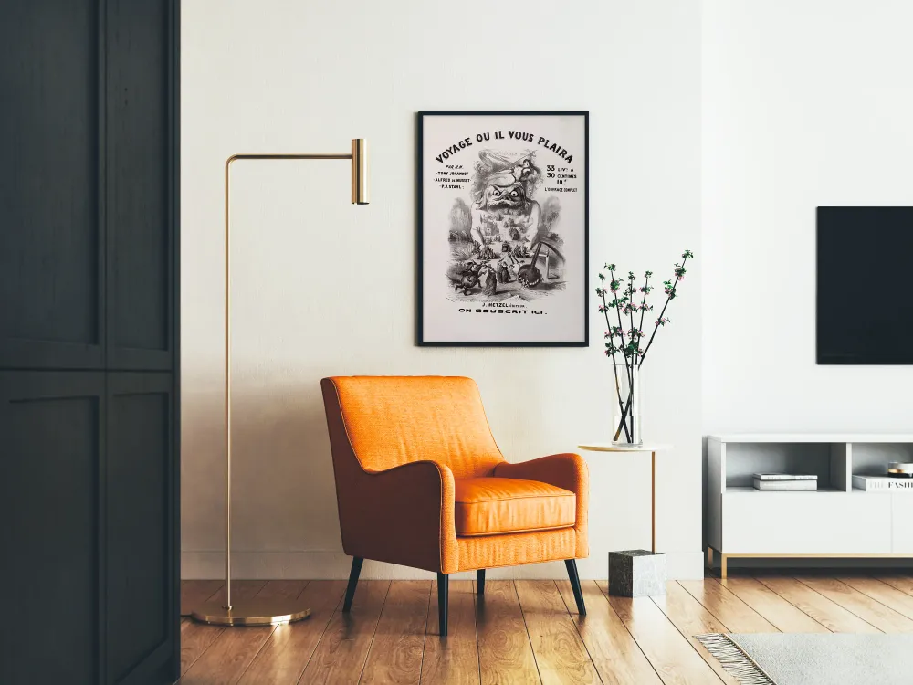 Affiche ancienne Voyage Où Il Vous Plaira décoration murale vintage