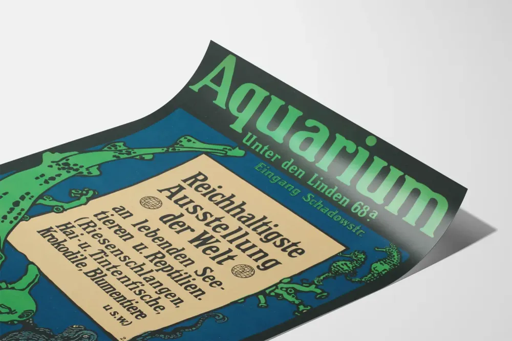 Affiche Aquarium Unter den Linden - Exposition Animaux Marins et Reptiles