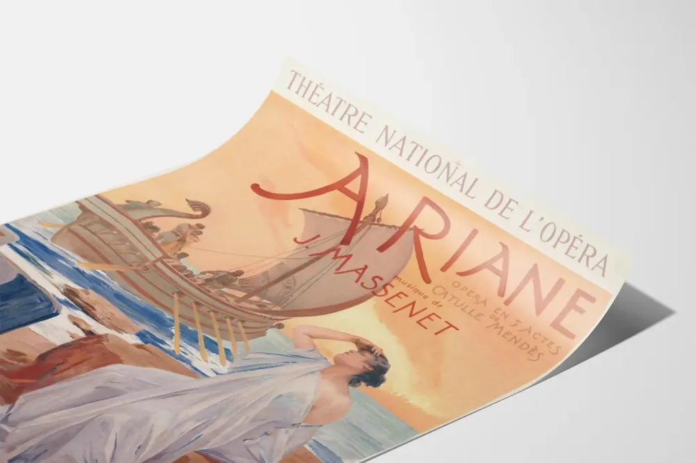 Affiche Ariane Théâtre National de l'Opéra par Albert Maignan