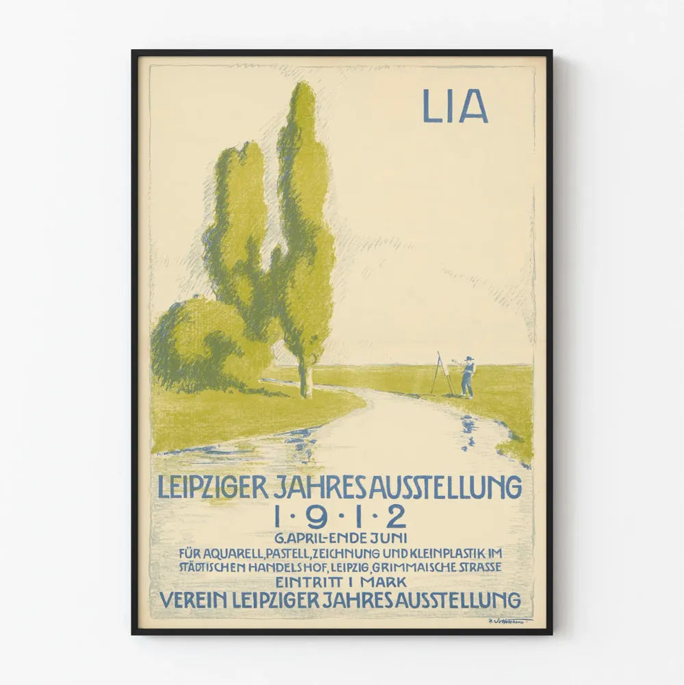 Affiche Art Nouveau Lia Leipzig 1912 pour Décoration Murale